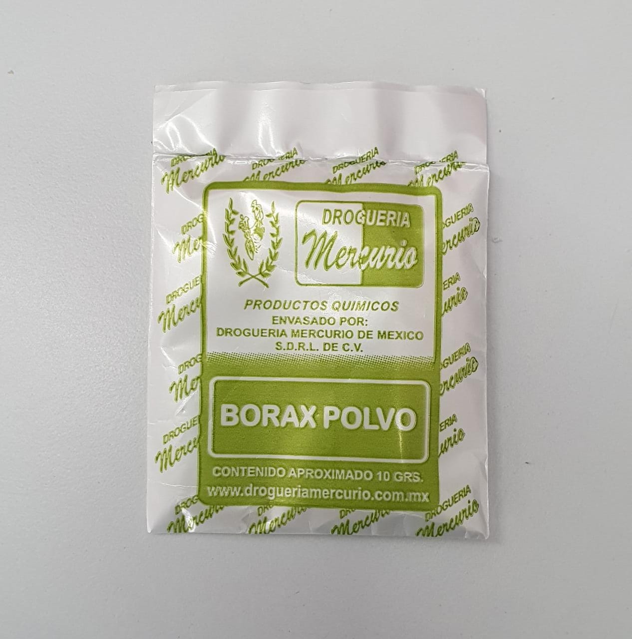 Borax, sobres con 10 g, Lab. Mercurio