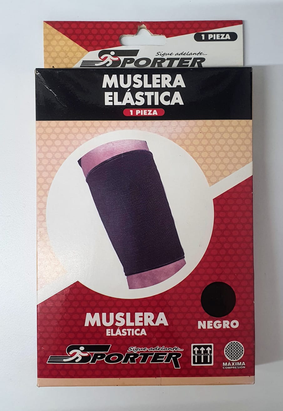 Muslera Elástica Grande color Negro 1 pza, Kohn