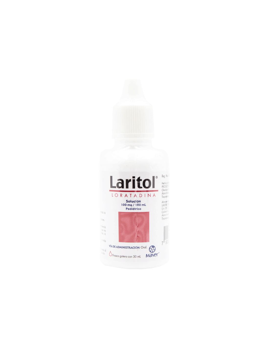 Laritol Pediátrico 30 ml Solución (gotas) Lab. Maver (Loratadina 100.000 mg / 100 ml)