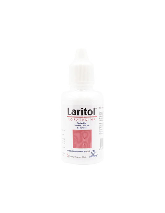 Laritol Pediátrico 30 ml Solución (gotas) Lab. Maver (Loratadina 100.000 mg / 100 ml)