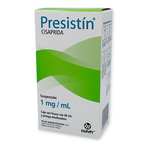 Presistín 60 ml Suspensión (oral) Lab. Maver (Cisaprida 1.000 mg / ml)