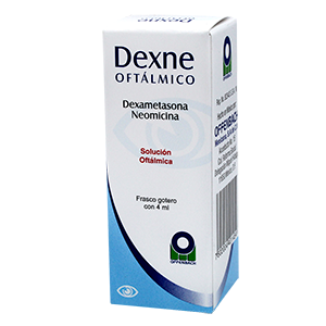 Dexne 4 ml Solución (Oftálmica) Lab. OFFENBACH (Neomicina 500.000 mg / 100 ml , Dexametasona 100.000 mg / 100 ml)