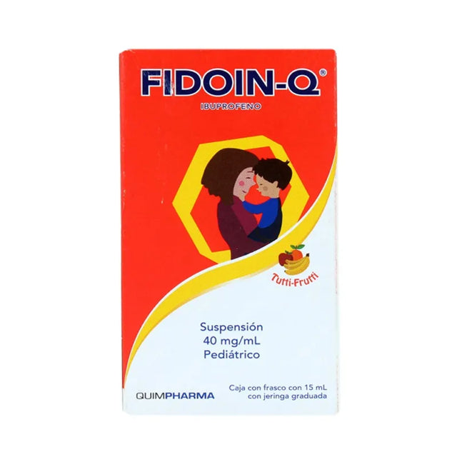 Fidoin-Q Suspensión 15 ml, Quimpharma (Ibuprofeno 40 mg / 1 ml)