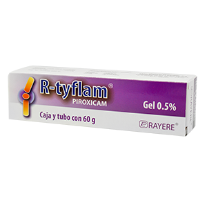 R-tyflam Gel 60 g, Lab. Rayere (Piroxicam 0.5 g / 100 g)