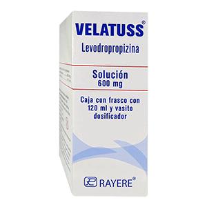 Velatuss Solución 120 ml, Lab. Rayere (Levodropropizina 600 mg / 100 ml)