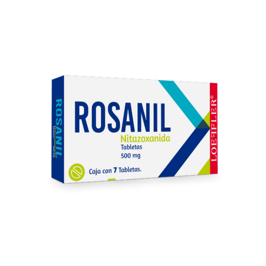 Rosanil 7 tabletas, Lab. Loeffler (Nitazoxanida 500 mg)