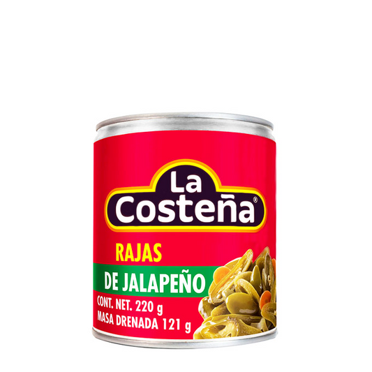 Rajas de jalapeño 220 g, La Costeña