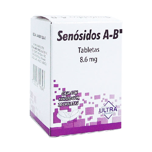 Senósidos A-B 20 tabletas, Lab. Ultra (Senósidos A-B)