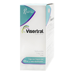 Visertral 50 ml Solución (oral) Lab. Serral (Cetirizina 100.000 mg / 100 ml)