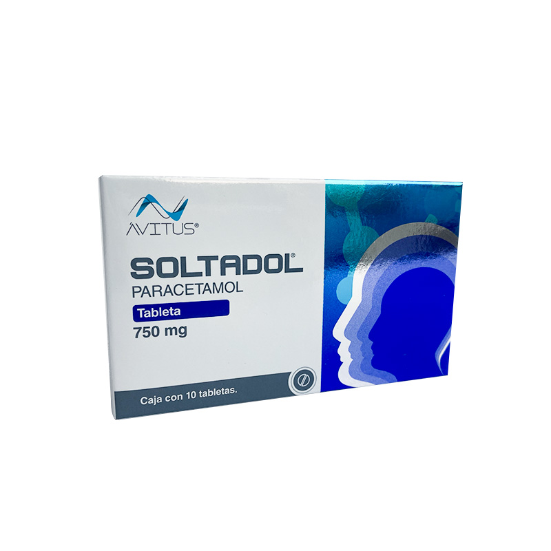 Soltadol 10 tabletas, Lab. Avitus (Paracetamol 750 mg)