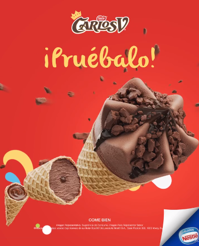 Barquillo de Helado Carlos V 76 g, Helados Nestlé