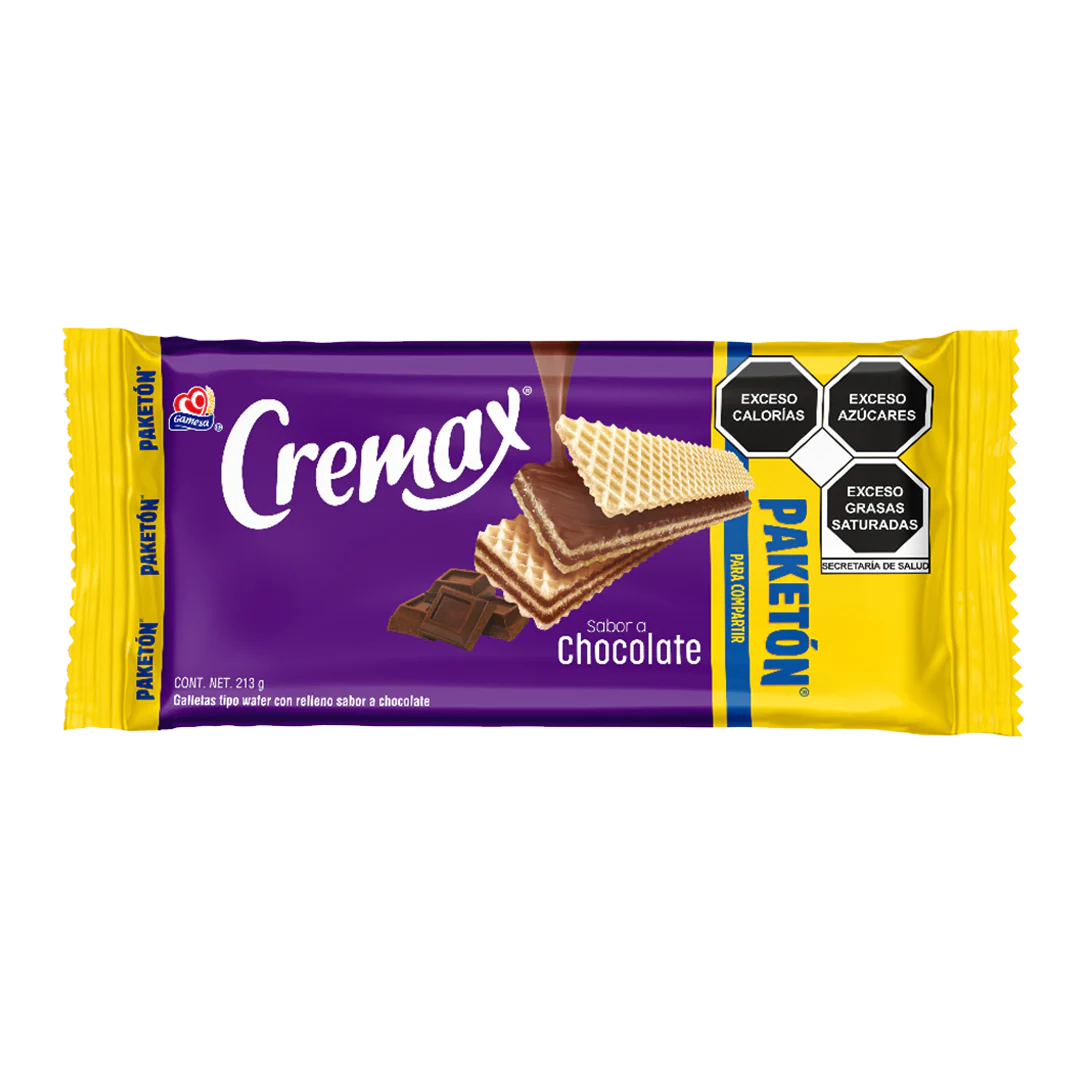 Cremax sabor chocolate Paketon 213g