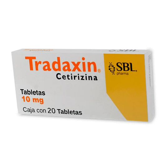 Tradaxin 20 tabletas, Lab. SBL (Cetirizina 10 mg)