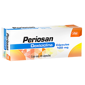 Periosan 10 cápsulas, Lab. Vitae (Doxiciclina 100 mg)