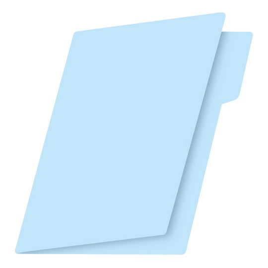 Folder de papel tamaño carta Azul 1 pza