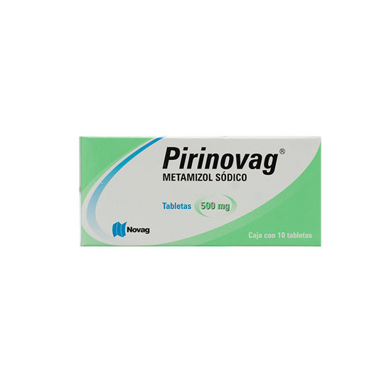 Pirinovag 10 Tabletas Lab. Novag (Metamizol Sódico 500.000 mg)