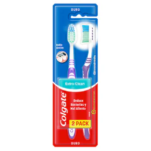 Cepillo Dental Colgate Extra Clean Duro 2 pack