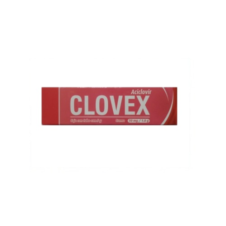 Clovex crema 5 g, Lab. Arlex (Aciclovir 50 mg / 1 g)