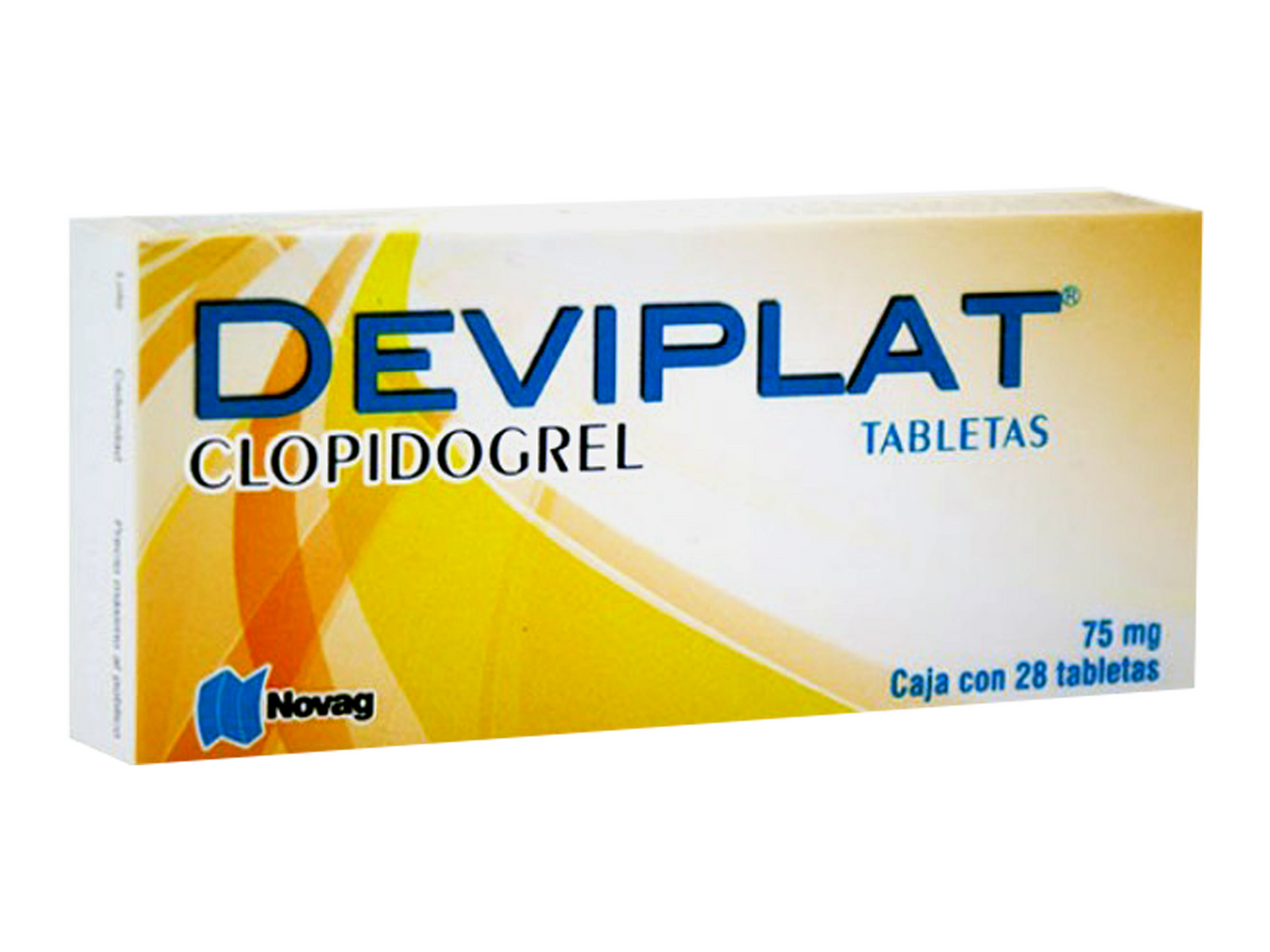 Deviplat 28 tabletas, Lab. Novag (Clopidogrel 75 mg)