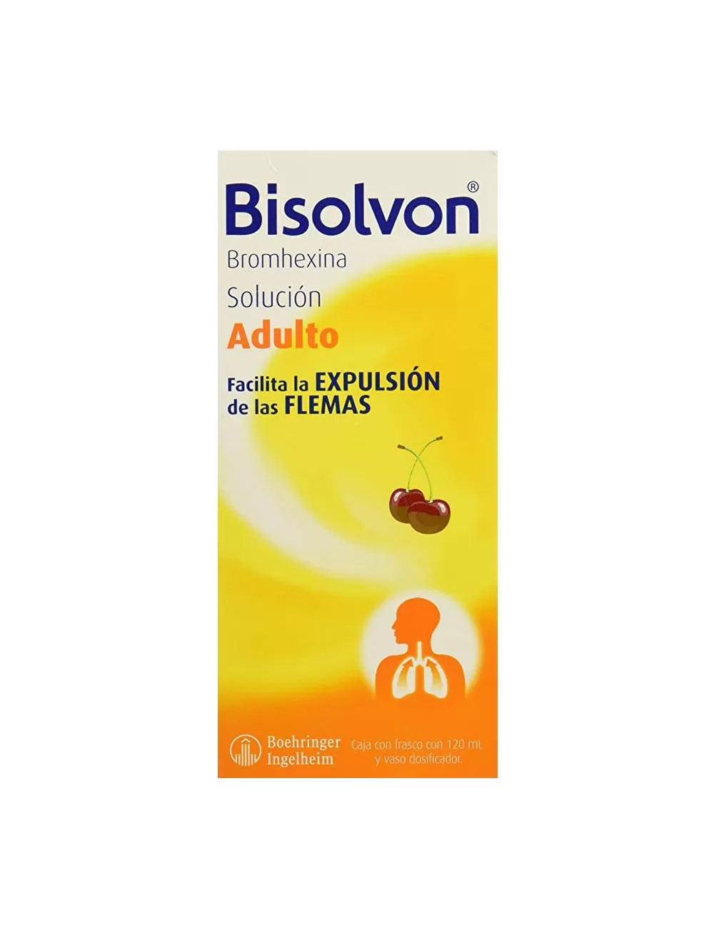 Bisolvon Adulto 120 ml Suspensión, Lab. Boehringer (Bromhexina 160 mg)