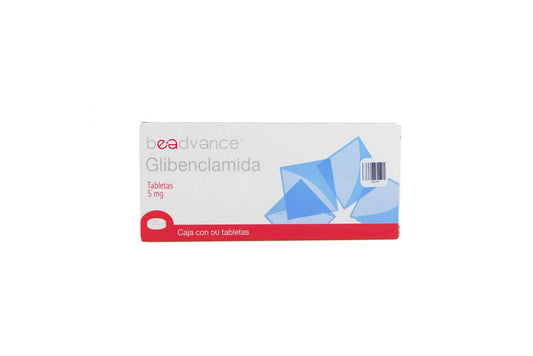 Glibenclamida 50 Tab. Tabletas Lab. BeAdvance (Glibenclamida 5.000 mg)