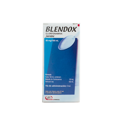 Blendox 60 ml Jarabe Lab. Degort's Chemical (Clorfenamina 50.000 mg / 100 ml)