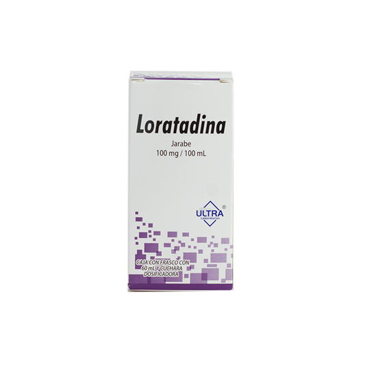 Loratadina Jarabe 60 ml, Lab. Ultra (Loratadina 100mg/100ml)