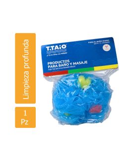 Esponja Flor para baño 1 pza, T.Taio