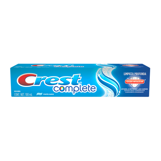 Pasta Dental Crest Complete 4 en 1 sabor menta suave 100 ml, P&G