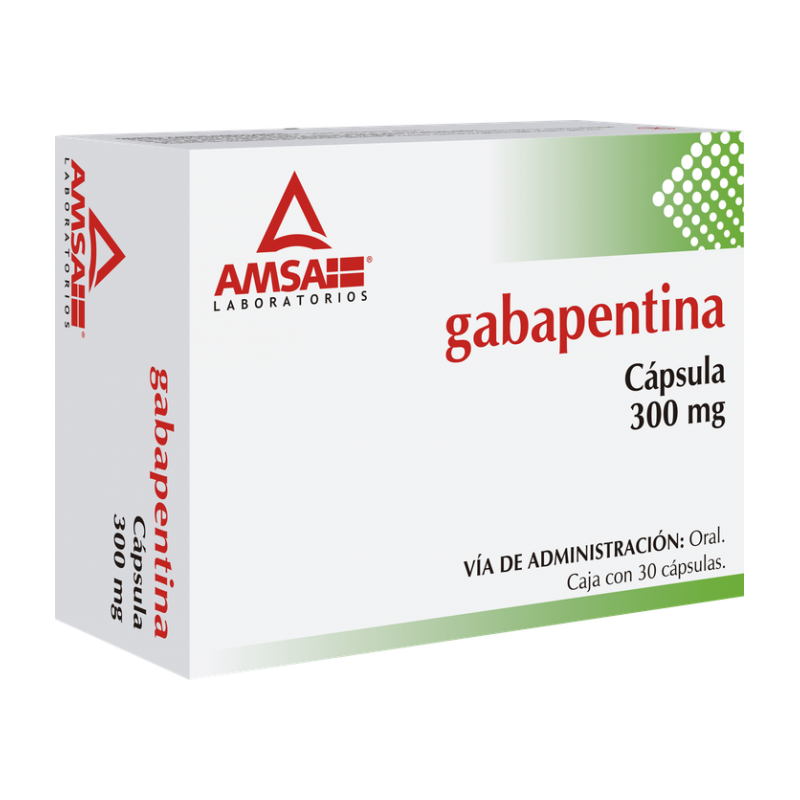 Gabapentina 30 cápsulas, Lab. AMSA (Gabapentina 300 mg)