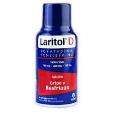 Laritol D Adulto 120 ml Jarabe Lab. Maver (Fenilefrina 200.000 mg / 100 ml , Loratadina 100.000 mg / 100 ml)