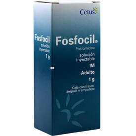 Fosfocil intravenoso, solución inyectable (Fosfomicina 1g)