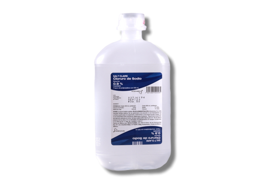 Cloruro de Sodio Solución 500 ml, Lab. Neolpharma (Cloruro de Sodio 0.9 g / 100 ml)