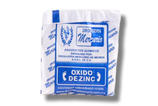 Óxido de Zinc en Polvo 10 gr, Mercurio