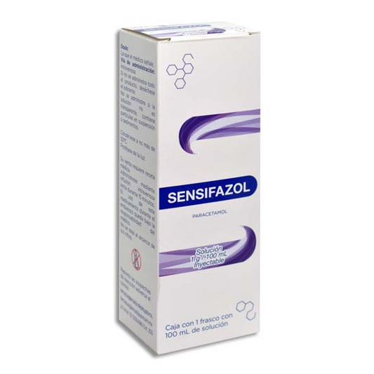 Sensifazol solucion inyectable intravenosa 100ml, Lab. Jayor (Paracetamol 1g / 100ml)