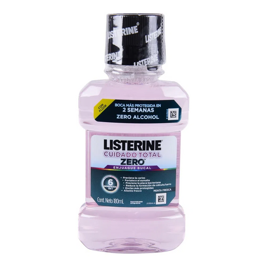 Enjuague Bucal Listerine Caries Zero Menta 180 Ml