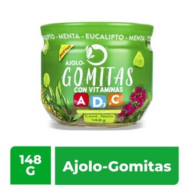 Gomitas Ajolotius con vitaminas Menta-Eucalipto 148g