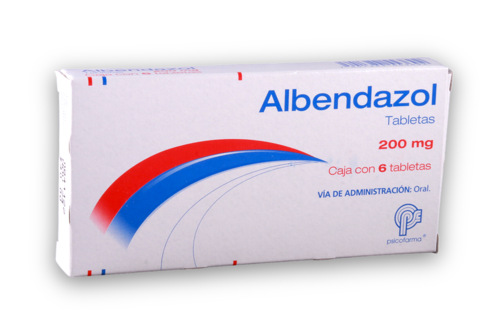 Albendazol 6 Tabletas, Psicofarma (Albendazol 200 mg)