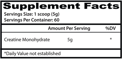 Creatina Monohidratada 300gr - 60 Serv., Asylum Cabinet By Insane Labz