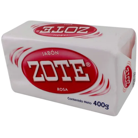 Jabón de barra Zote Rosa 400 g, La Corona