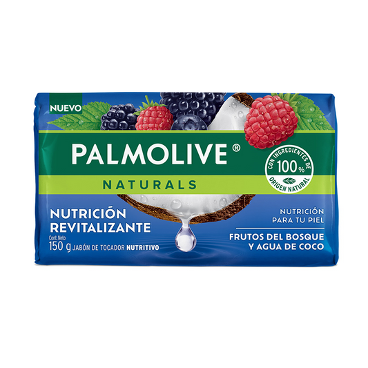 Jabón Palmolive frutos del bosque y agua de coco 120 gr  Colgate Palmolive