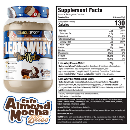 Lean Whey Iso-Hydro Protein 2 LBS / 908 gr