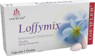 Loffymix 7 Óvulos Lab. Loeffler (Ketoconazol 400.000 mg , Clindamicina 100.000 mg)