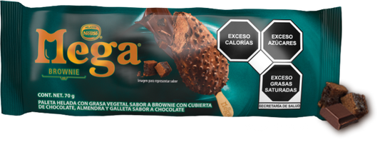 Paleta Mega Brownie 70 g, Helados Nestlé