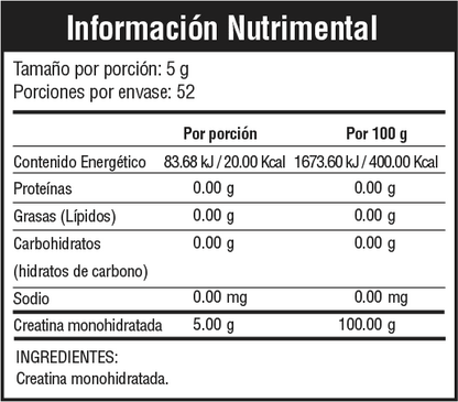 Boost Creatina 260 Gr - 52 Serv