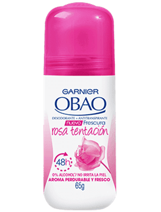 Desodorante Roll On Obao Frescura suave 65 g, Garnier