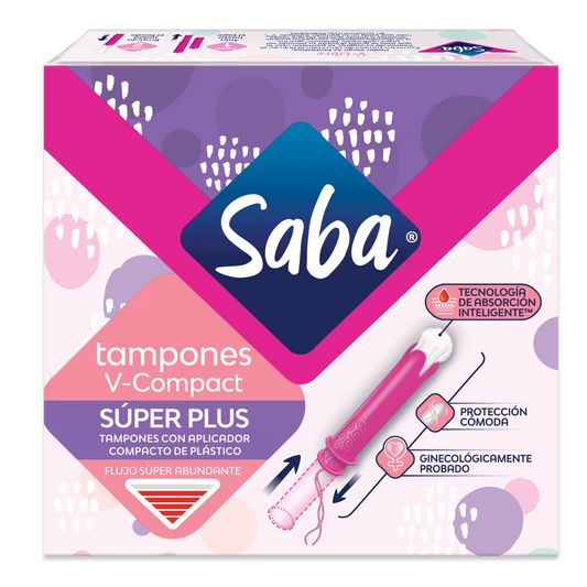 Tampones Saba V-Compact Super Plus 10 tampones, Essity