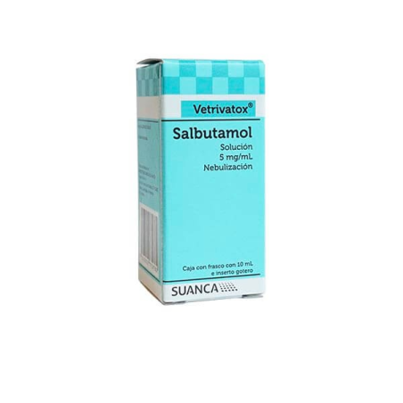 VETRIVATOX SOLUCION PARA NEBULIZAR 10 ml ( SALBUTAMOL 5MG/ML)